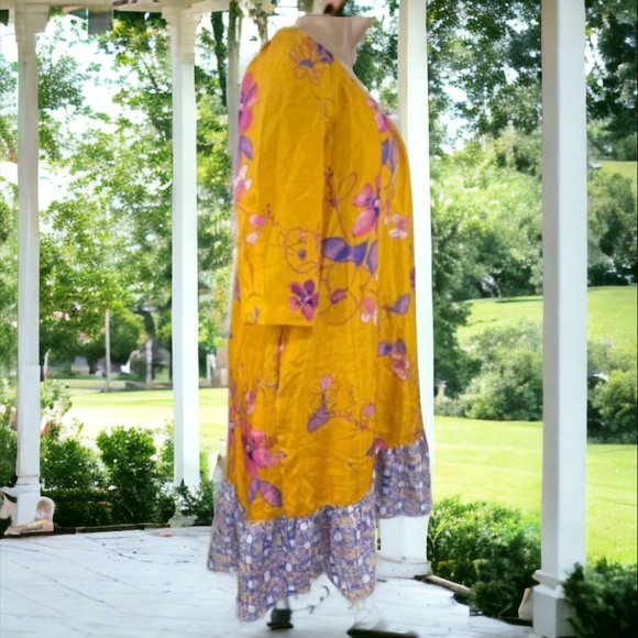 ANTHROPOLOGIE VANESSA VIRGINIA RAINFOREST SILK RAINFOREST DRESS SIZE SMALL - Picture 10 of 16